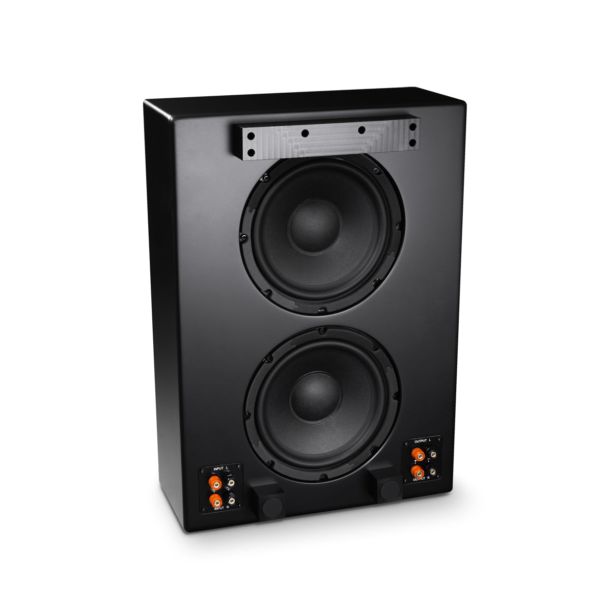 Shallow 8in+Passive Radiator, on-wall passive subwoofer, BLK
