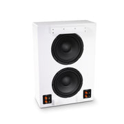Shallow 8in+Passive Radiator, on-wall passive subwoofer, WHT
