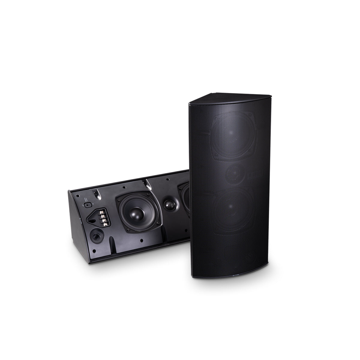 Corner Spkr, 4in+Rad, 8Ohm Only, IP65, Black, *MUST BUY 2*