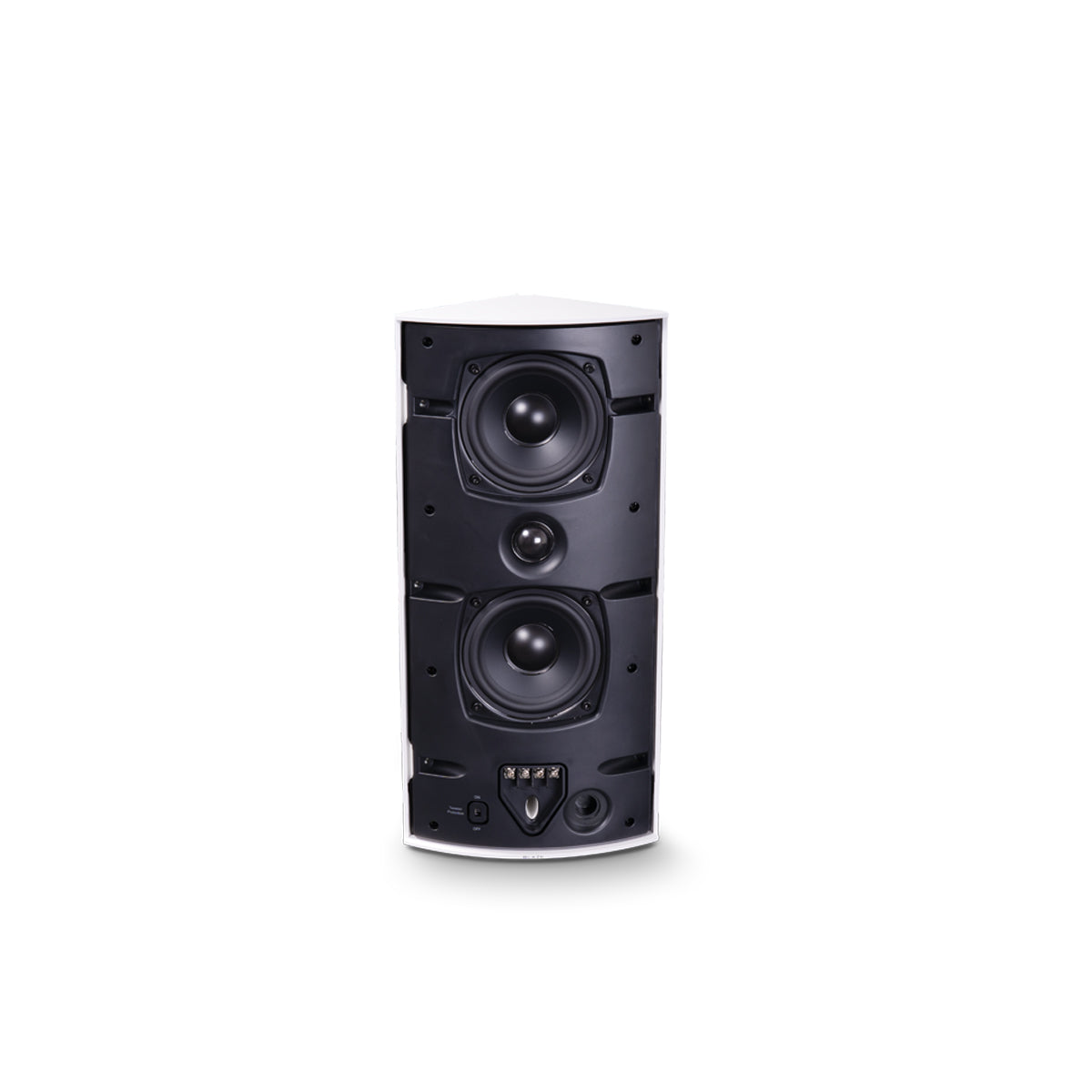 Corner Spkr, 4in+Rad, 8Ohm Only, IP65, White, *MUST BUY 2*