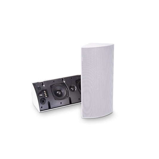 Corner Spkr, 4in+Rad, 8Ohm Only, IP65, White, *MUST BUY 2*