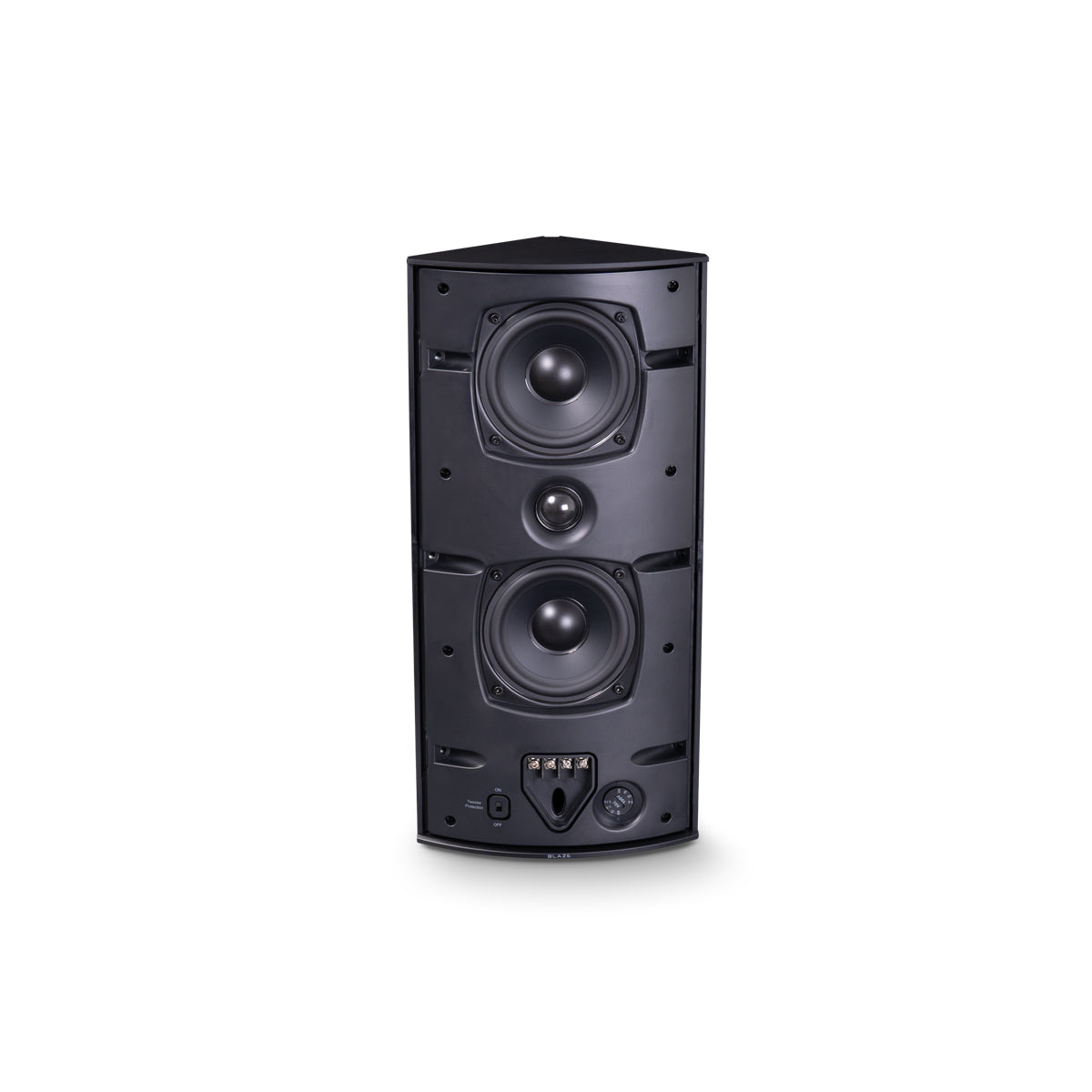 Corner Spkr, 4in+Rad, 70v/8Ohm, IP65, Black, *MUST BUY 2*