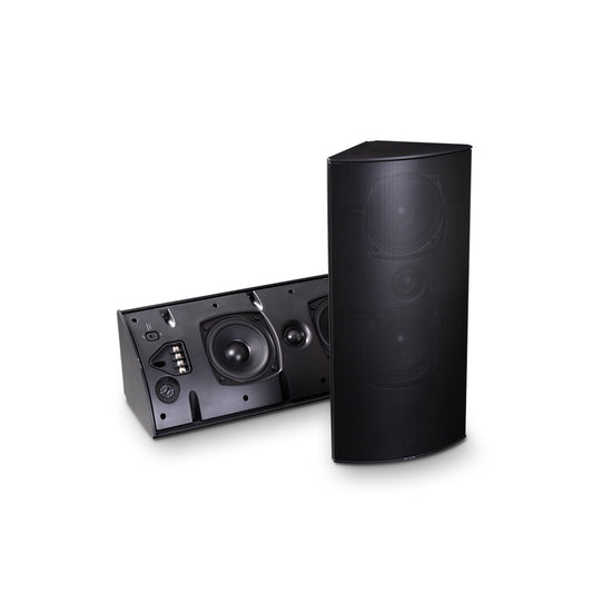 Corner Spkr, 4in+Rad, 70v/8Ohm, IP65, Black, *MUST BUY 2*