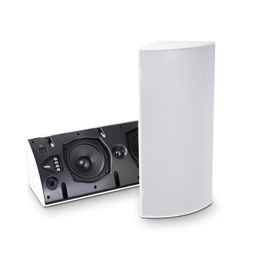 Corner Spkr, 5.25in+Rad, 8Ohm Only, IP65, White, *MUST BUY 2