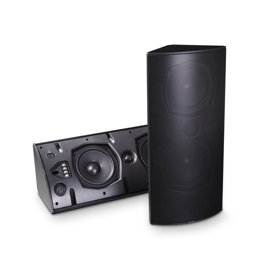 Corner Spkr, 5.25in+Rad, 70v/8Ohm, IP65, Black, *MUST BUY 2*