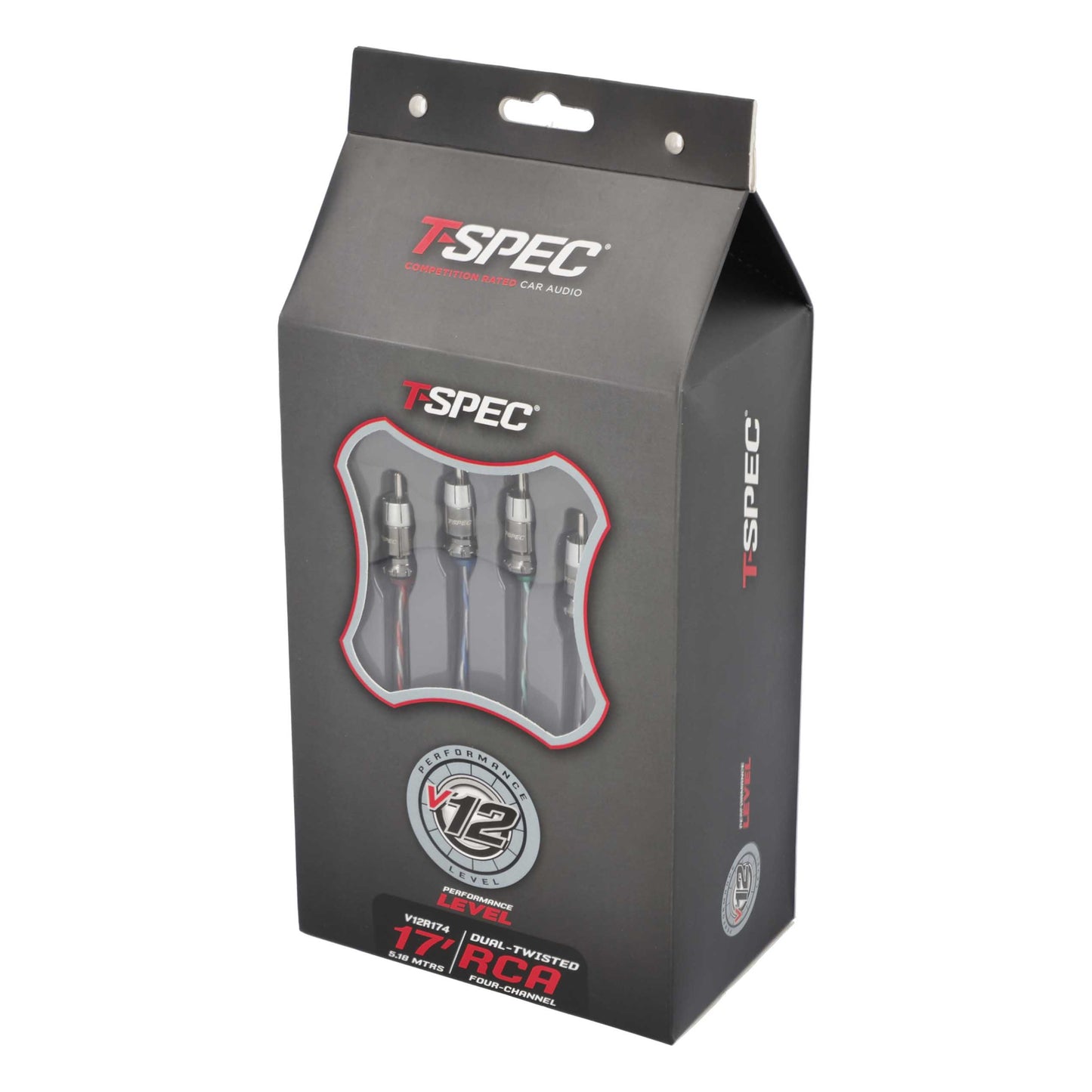 V12 4-Channel RCA Cable | 17 ft.