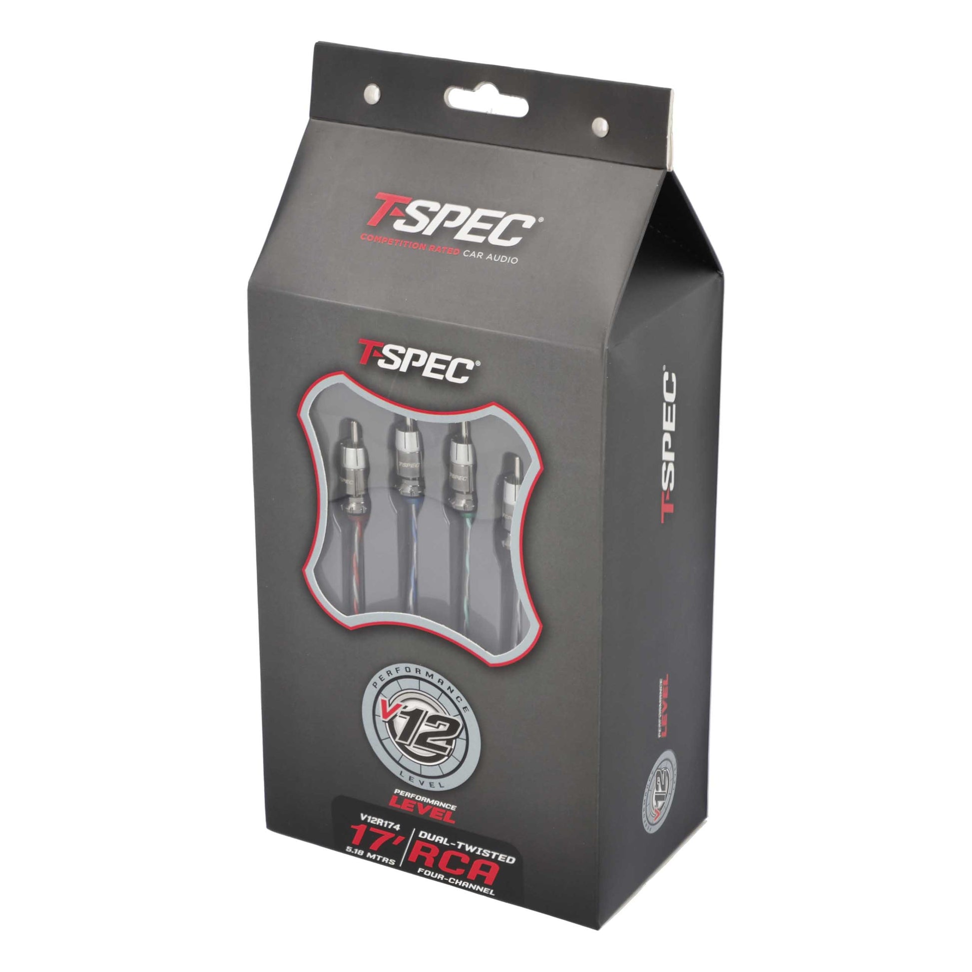 V12 4-Channel RCA Cable | 17 ft.