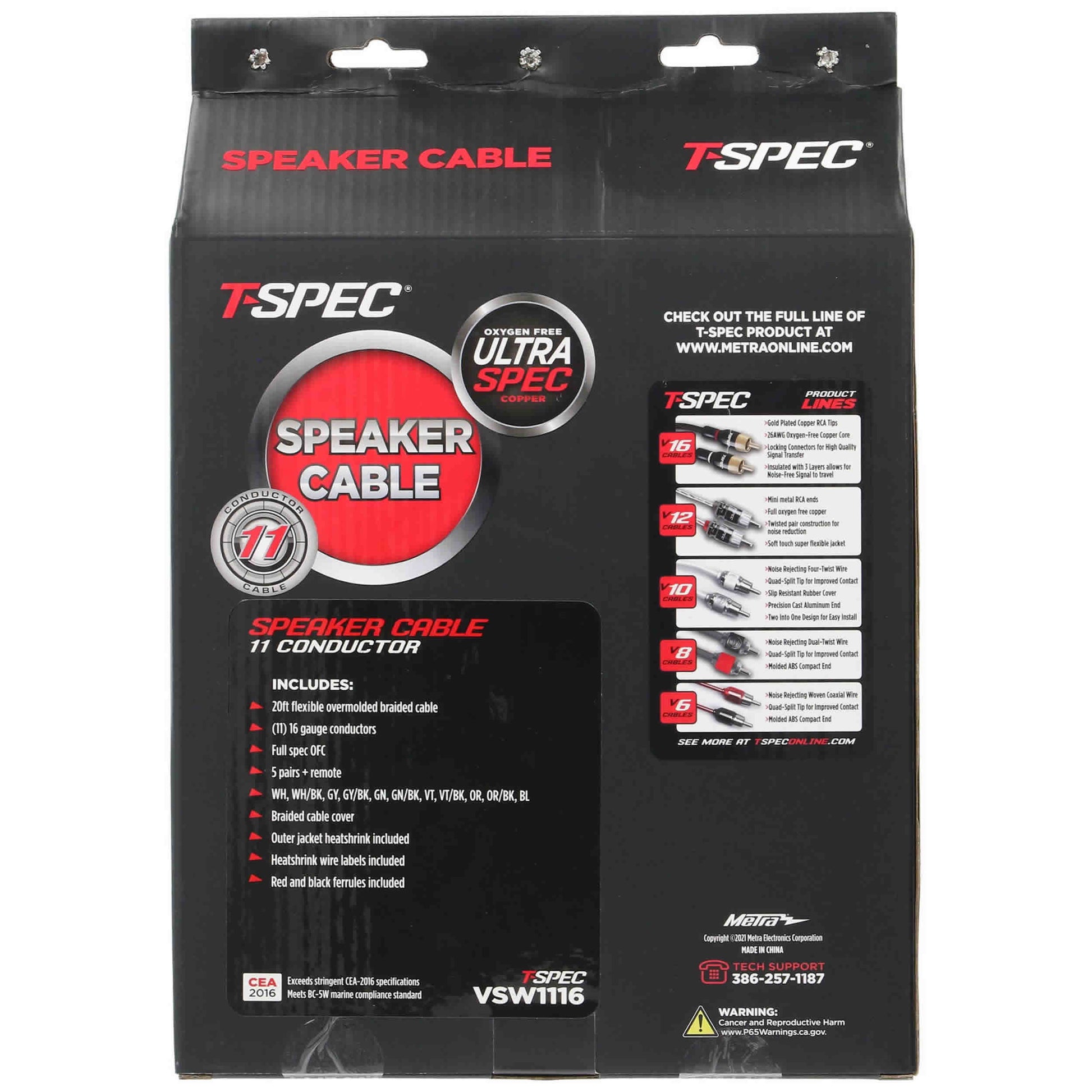Speaker Wire Kit | 11 Conductor | 16 GA | 20 ft.