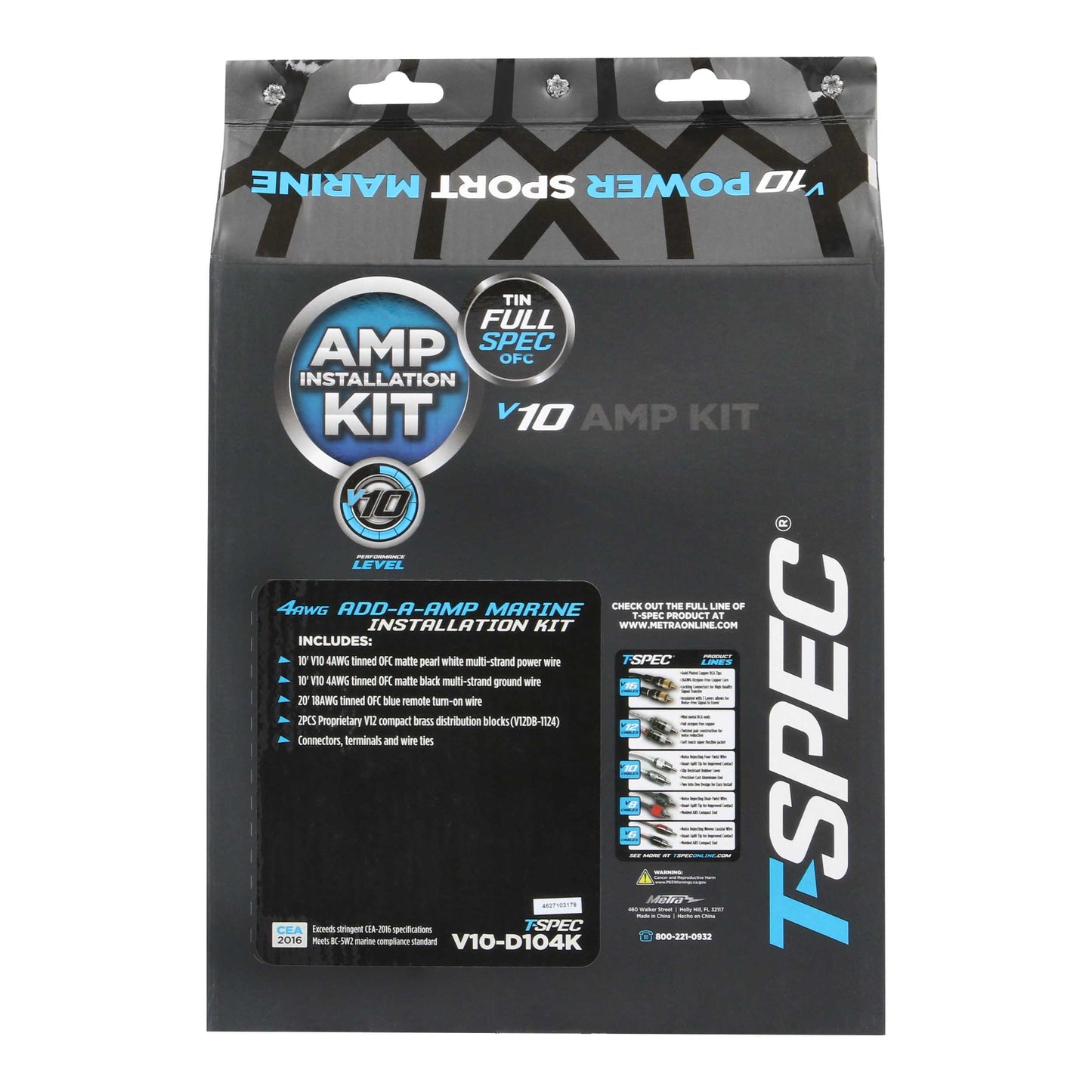 V10 Marine Add-An-Amp Kit | 4GA for 1/0 Power Kits