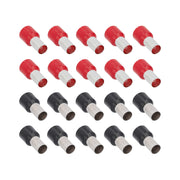 Ferrules Refill Pack | 4GA | Red/Black | 20 Piece