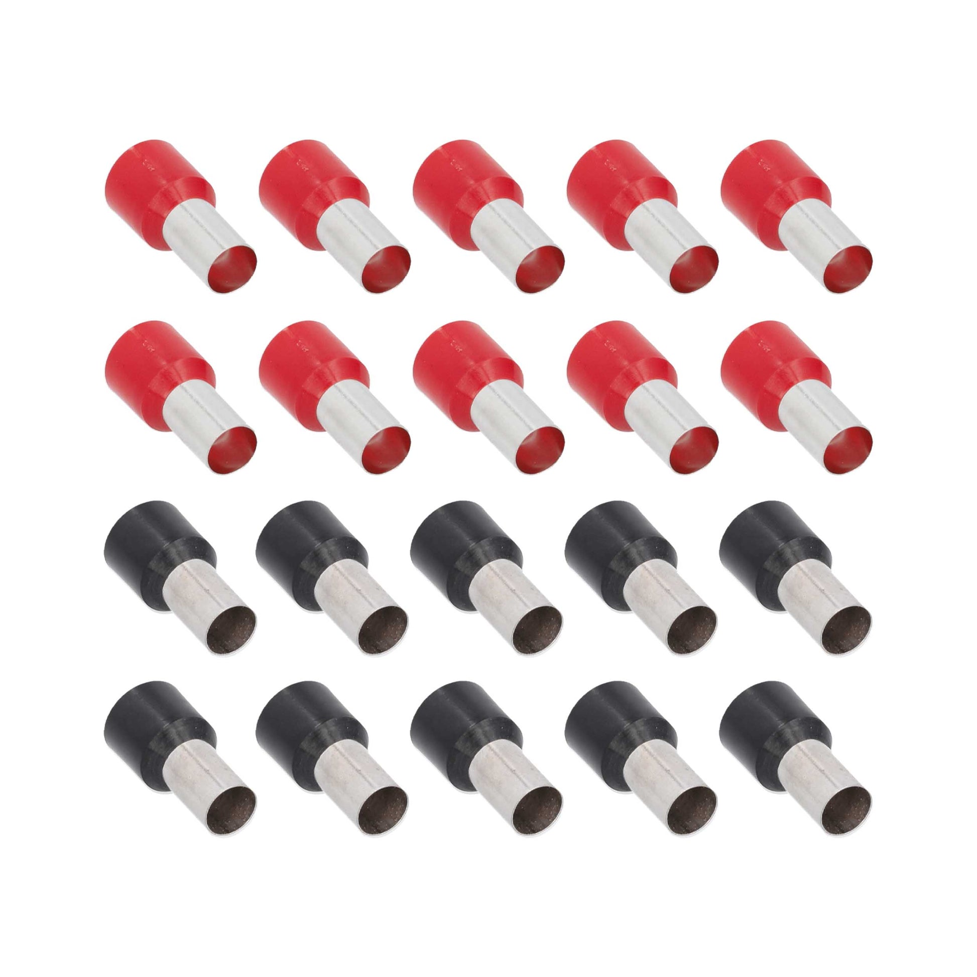 Ferrules Refill Pack | 4GA | Red/Black | 20 Piece