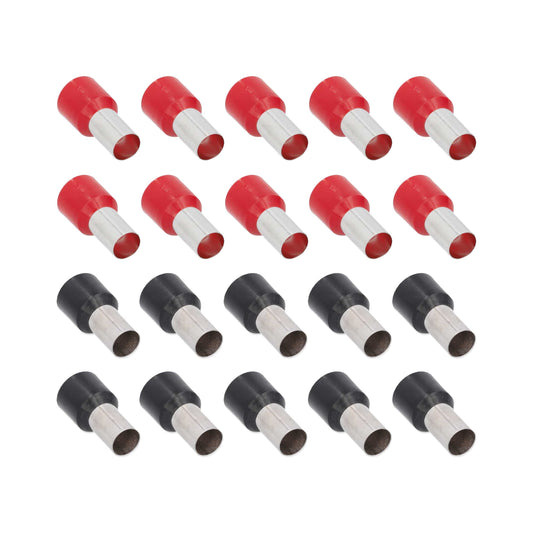 Ferrules Refill Pack | 4GA | Red/Black | 20 Piece