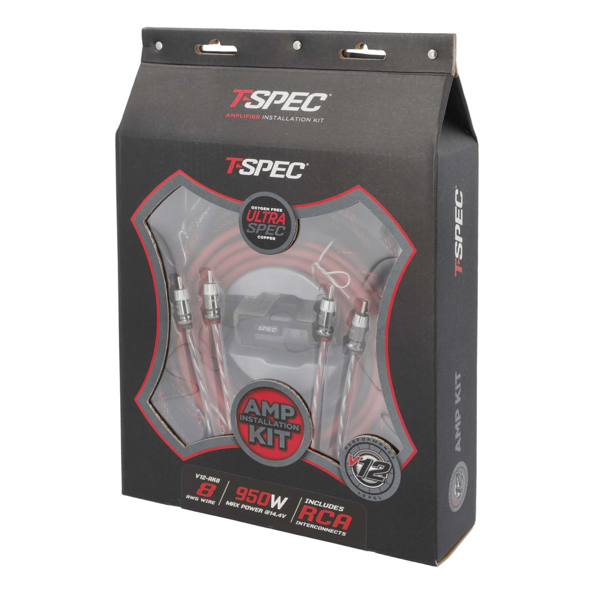 V12 Amp Kit with RCA | 8 AWG | 950W