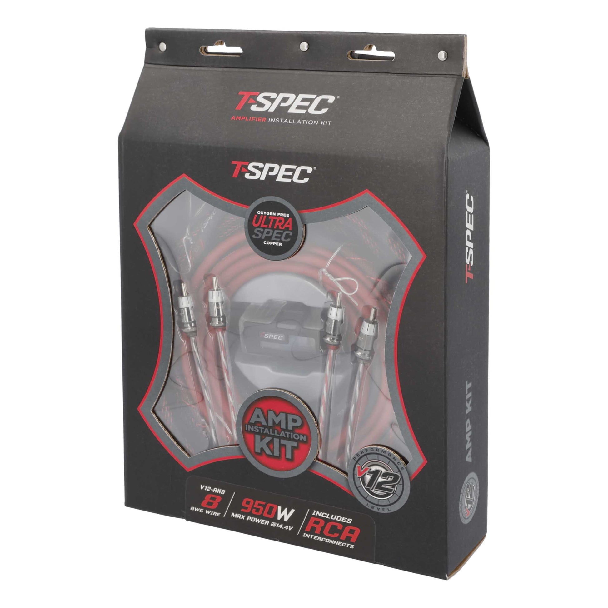 V12 Amp Kit with RCA | 8 AWG | 950W