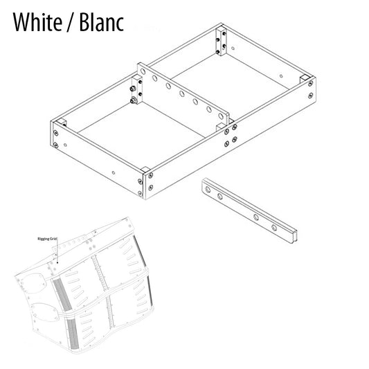 Rigging grid for CCA10i speakers, white