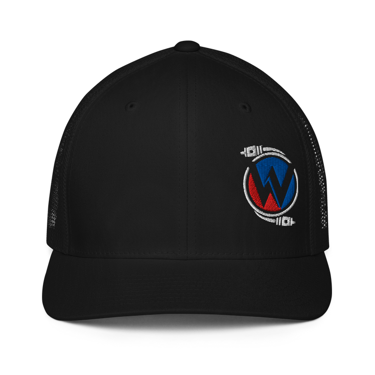 Closed-back trucker cap "Crimson Depths Collection"