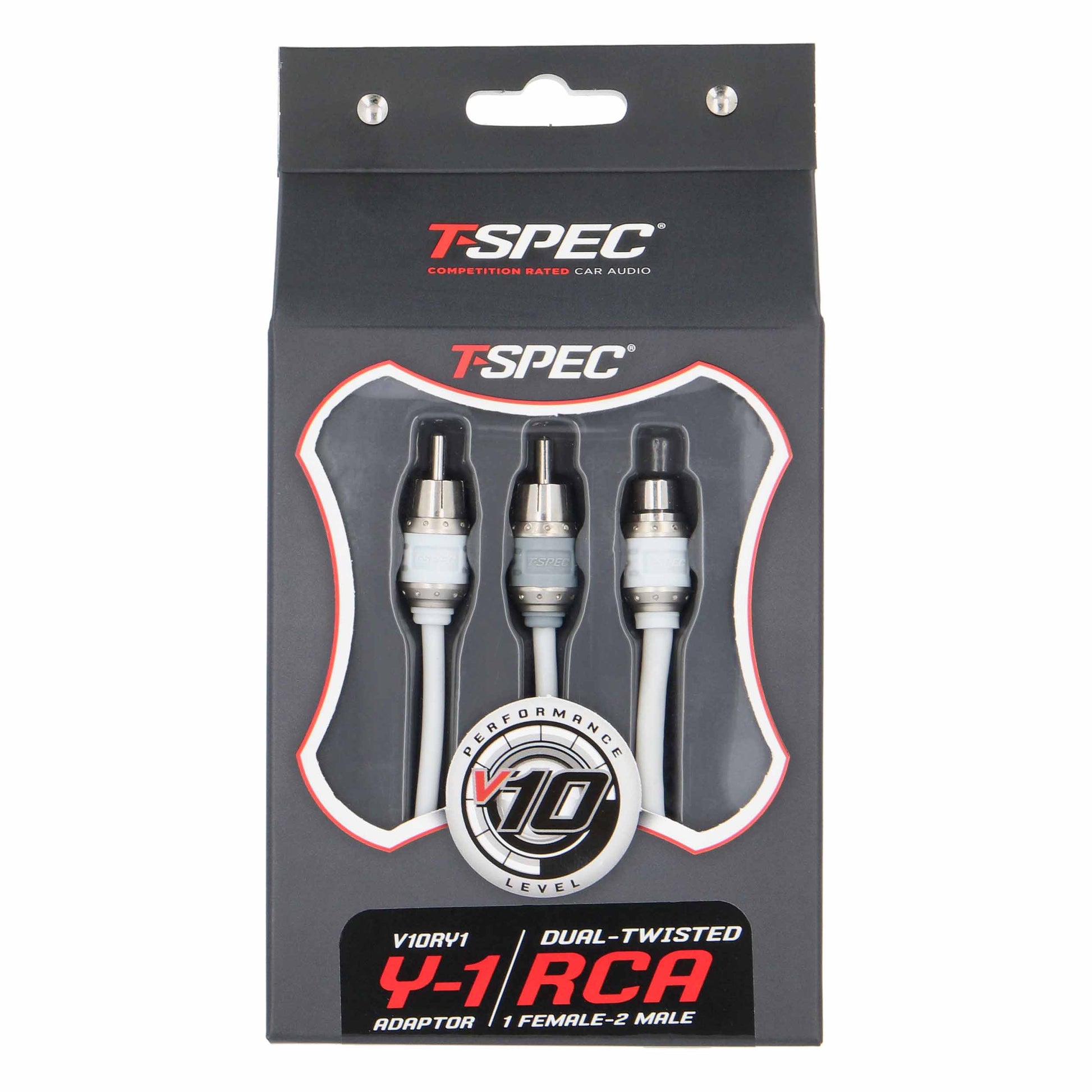 V10 RCA Y Cable | 2 Male to 1 Female | 6 in.