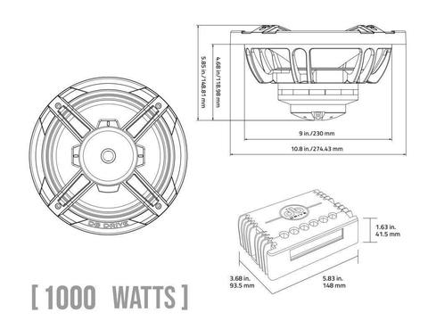 DB Drive Euphoria XPERT EX10NCD 10″ 2-Way Loudspeaker (pair) - COAXIAL