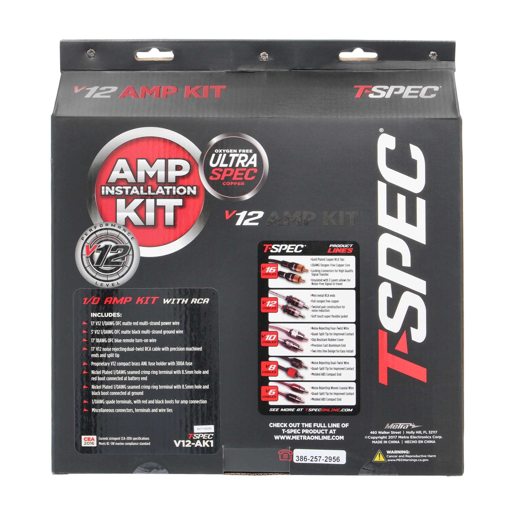 V12 Amp Kit with RCA | 1/0 AWG | 6000W