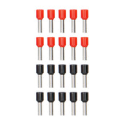 Ferrules Refill Pack | 10GA | Red/Black | 20 Piece