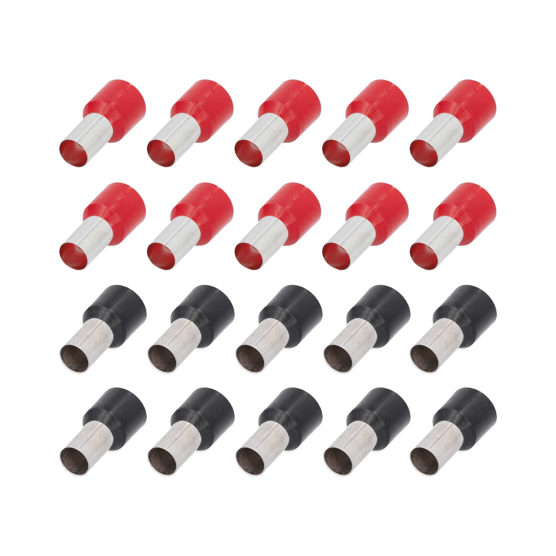 Ferrules Refill Pack | 4GA | Red/Black | 20 Piece