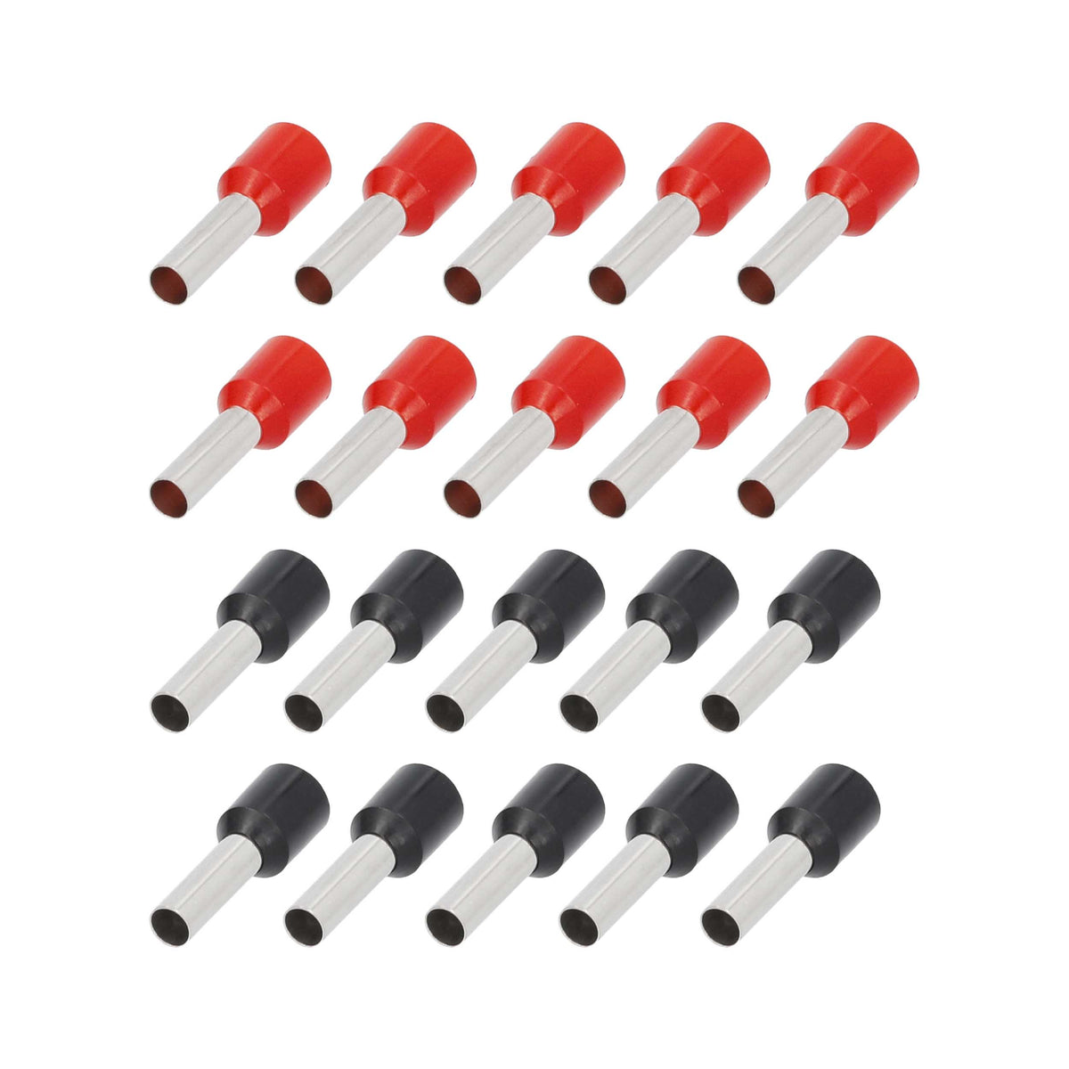 Ferrules Refill Pack | 10GA | Red/Black | 20 Piece