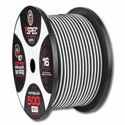 V10 OFC Speaker Wire | 16 AWG | 500 ft. | White/Black