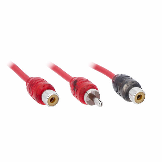 V6 1 Male to 2 Female 2-Channel RCA Y Cable | 10 in.