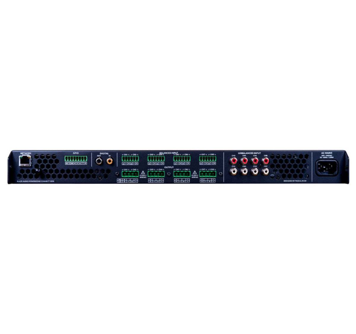 Blaze PowerZone Connect 1008 8.0 Channel Amplifier in Black