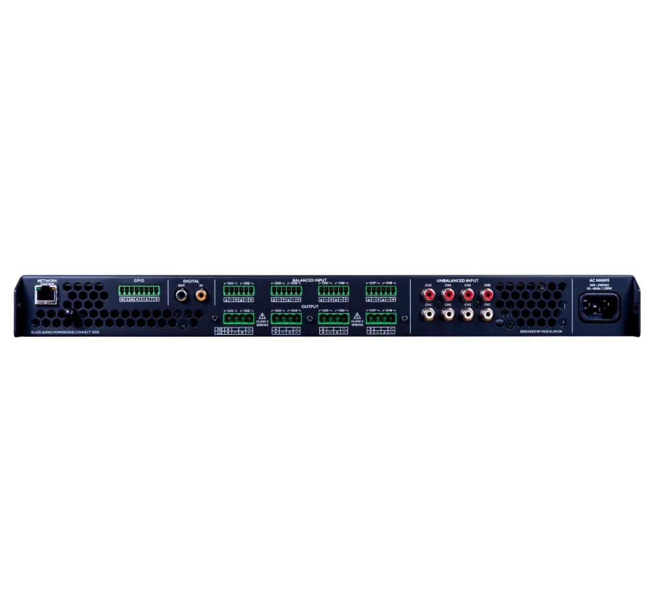 Blaze PowerZone Connect 1008 8.0 Channel Amplifier in Black