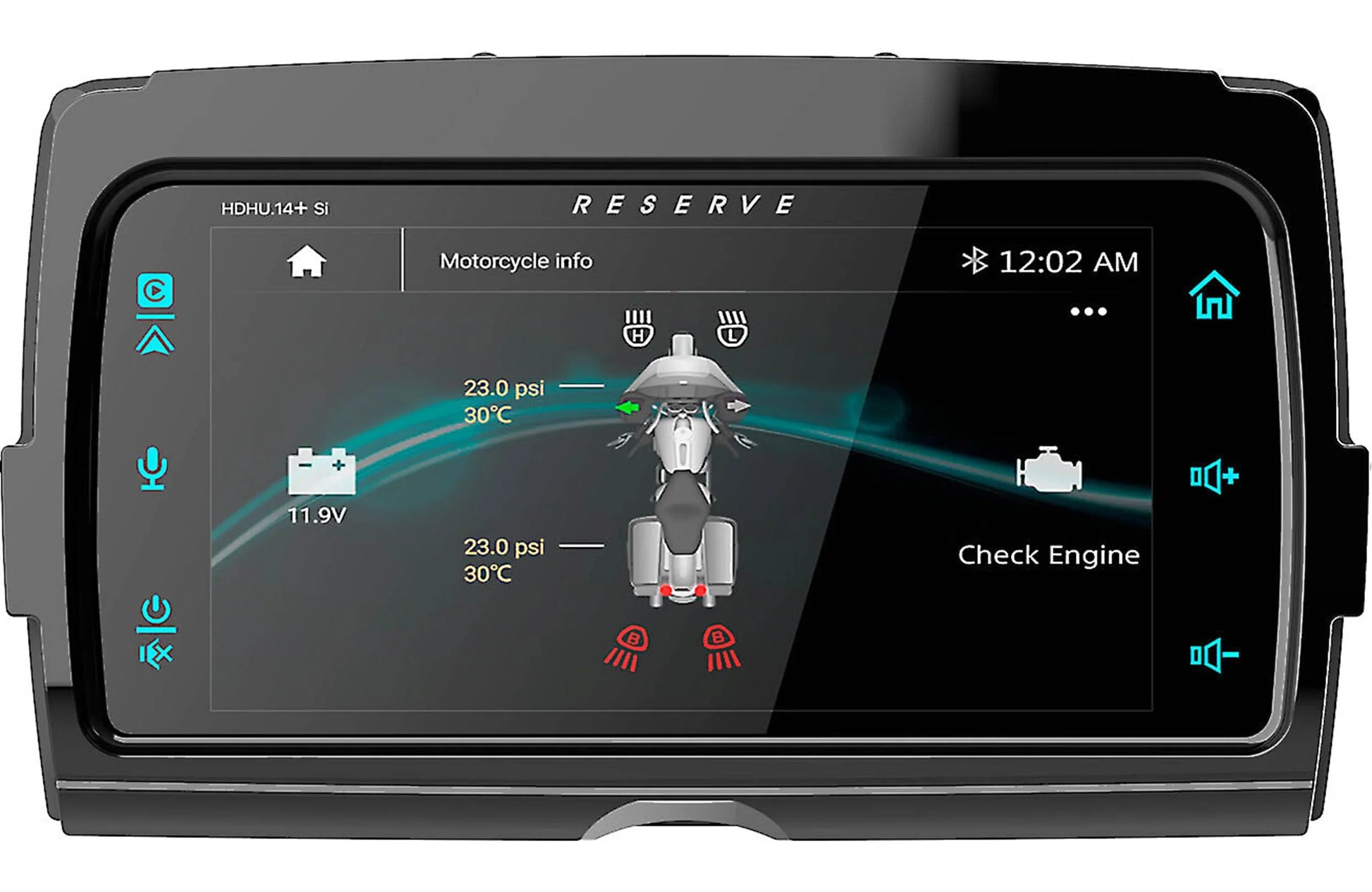 Soundstream HDHU.14Si Motorcyle Head Unit for 2014+ Harley Davison Touring Motorcycles