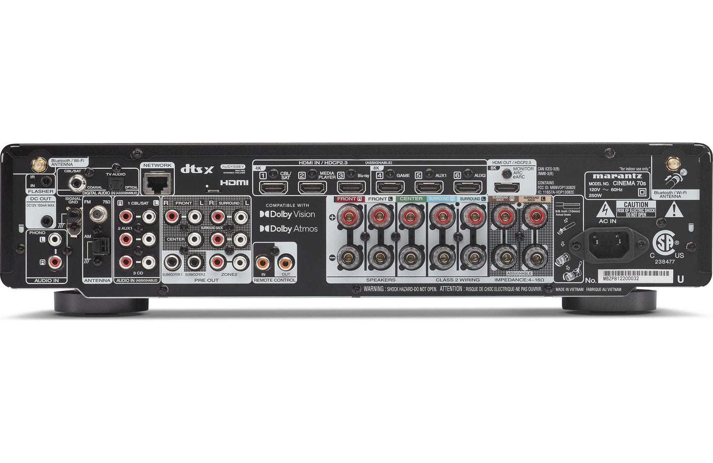 Marantz Cinema 70S 7.2 Channel Slimline 8K A/V Receiver