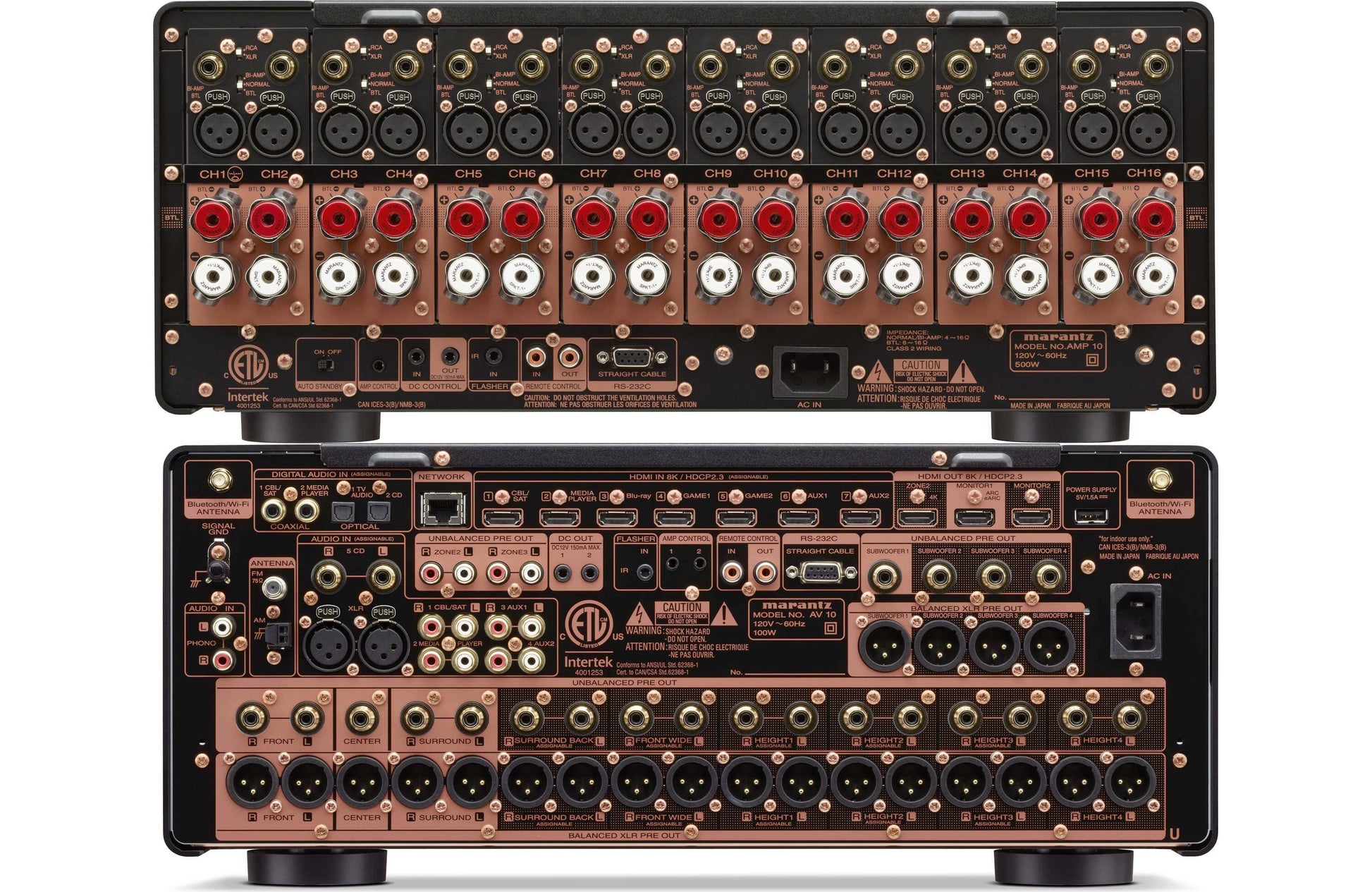 Marantz AV 10 15.4 Channel AV Preamplifier and Marantz AMP 10 16 Channel Power Amplifier Bundle