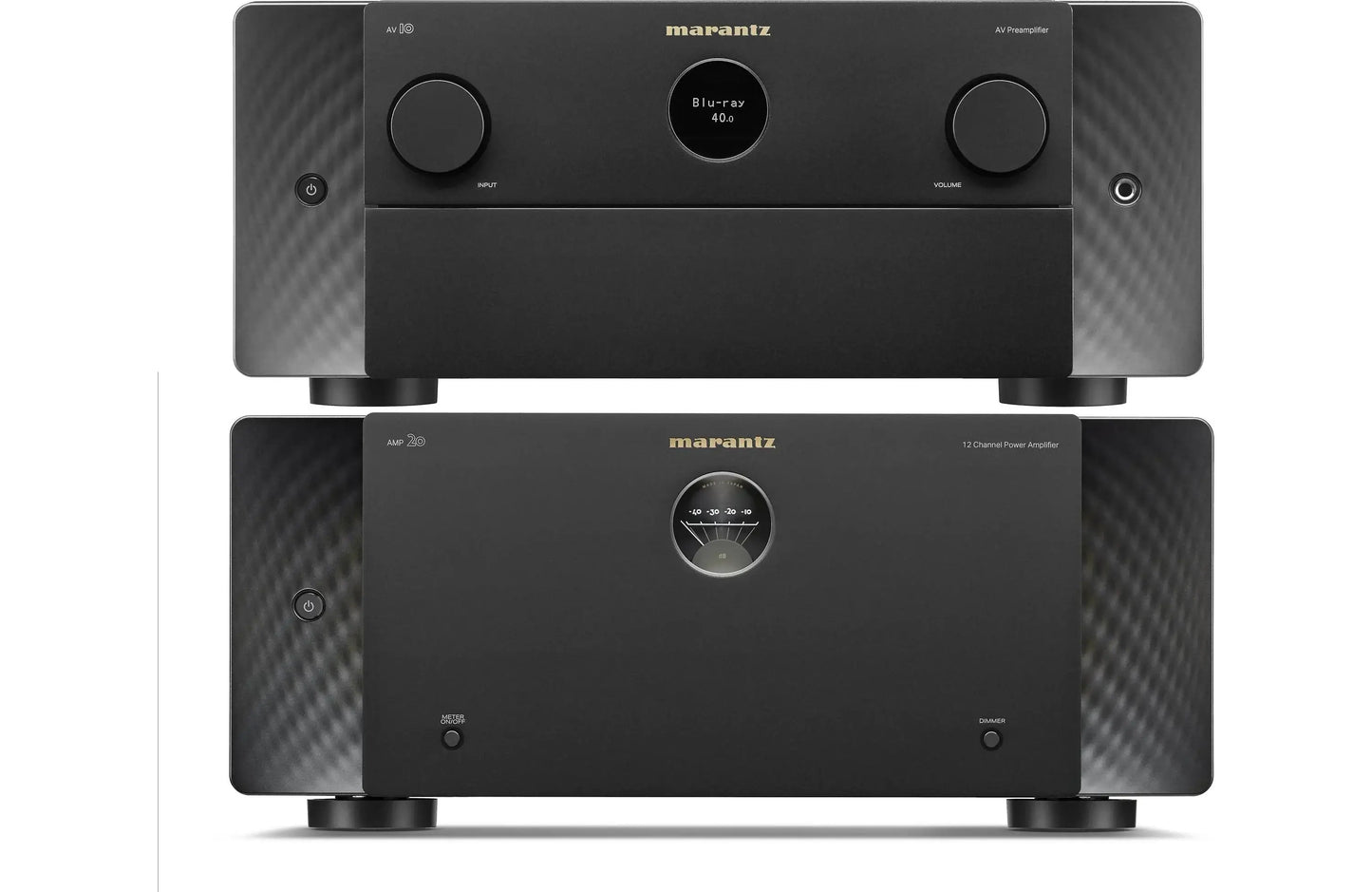 Marantz AV 10 15.4 Channel AV Preamplifier and Marantz AMP 20 12 Channel Power Amplifier Bundle