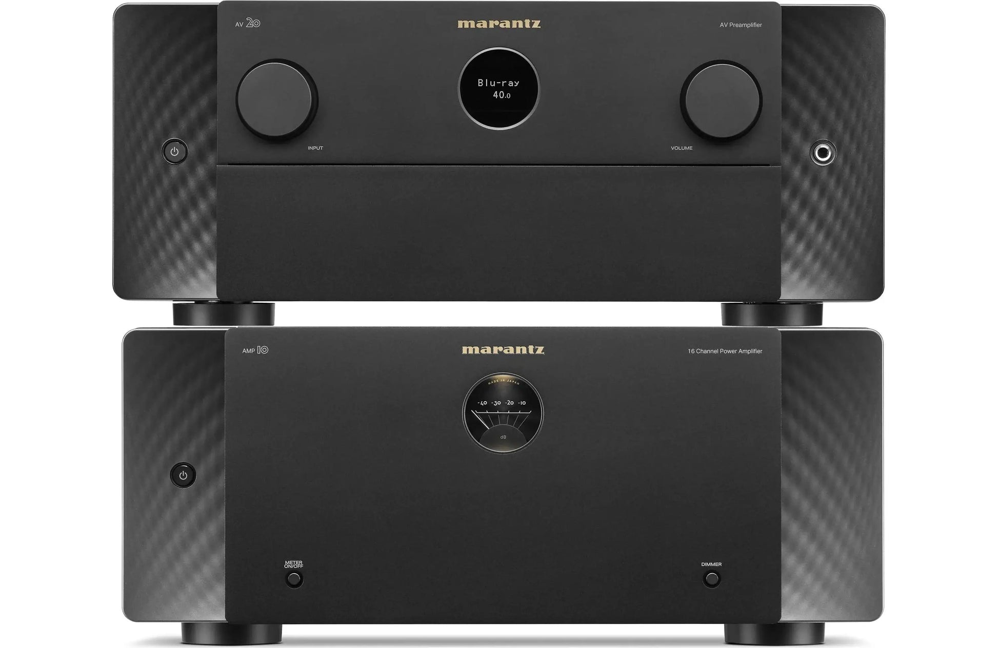 Marantz AV 20 13.4 Channel AV Preamplifier and Marantz AMP 10 16 Channel Power Amplifier Bundle