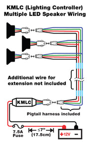 multiple speaker LED wiring diagram