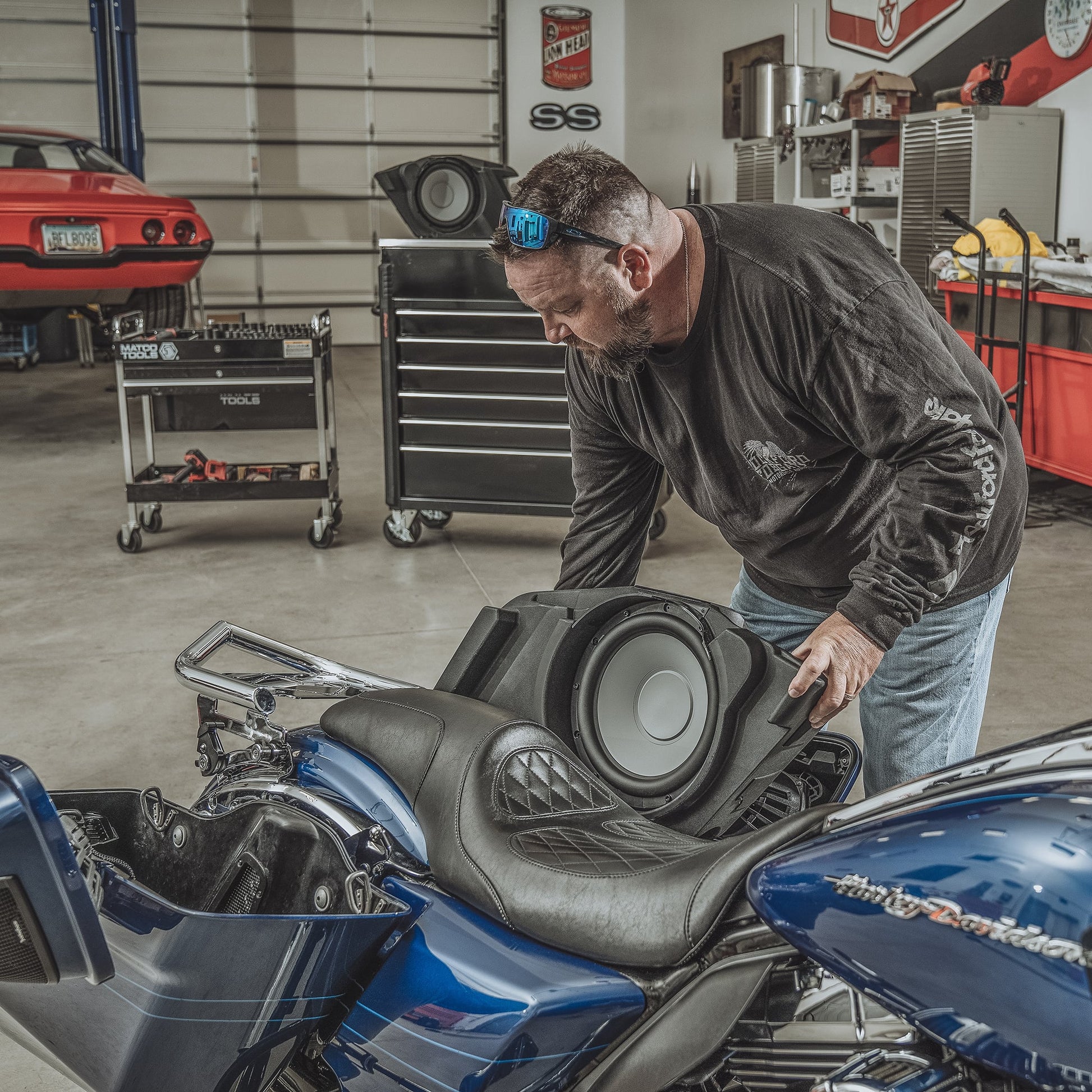 Dual 10" Saddlebag Subwoofer Kit for 2014-2023 Harley-Davidson® Street Glide & Road Glide