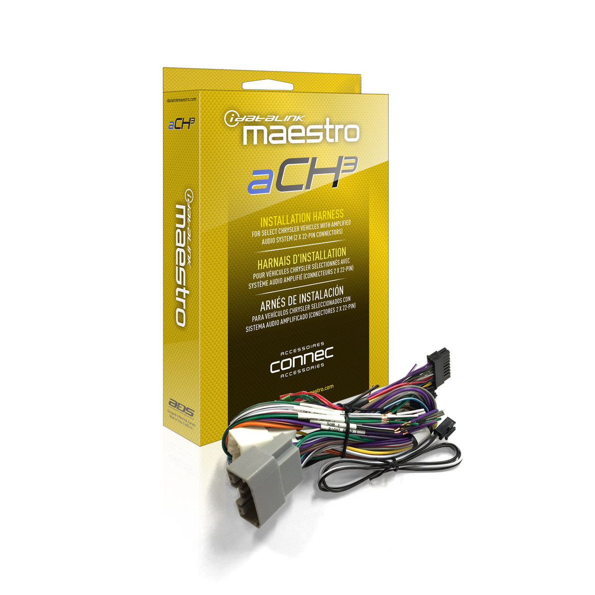 DSR1 Amp Replacement T-Harness for Select Chrysler Vehicles