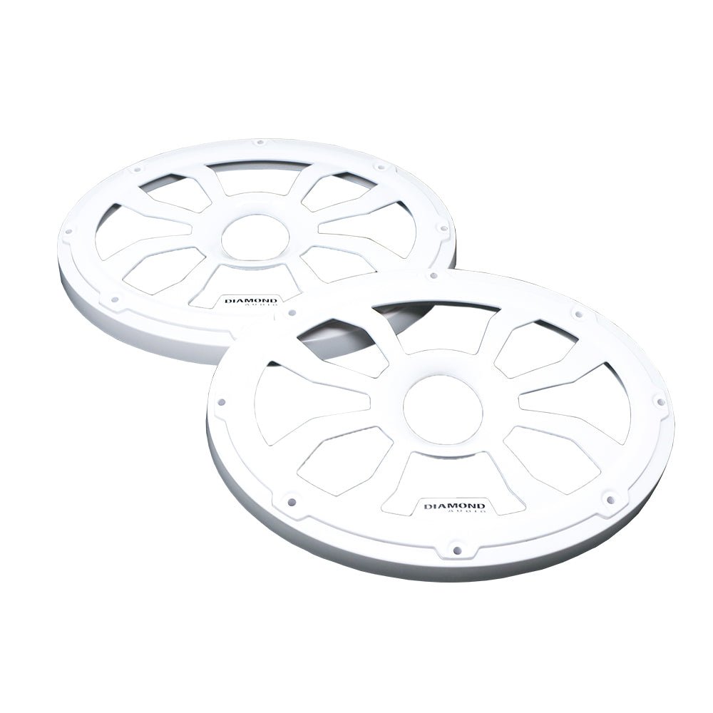 6.5" Flush Mount Speaker Grills - White (Pair) - HXM69FWW