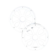 8" Flush Mount Speaker Grills, Pair (White) - HXM8FWW