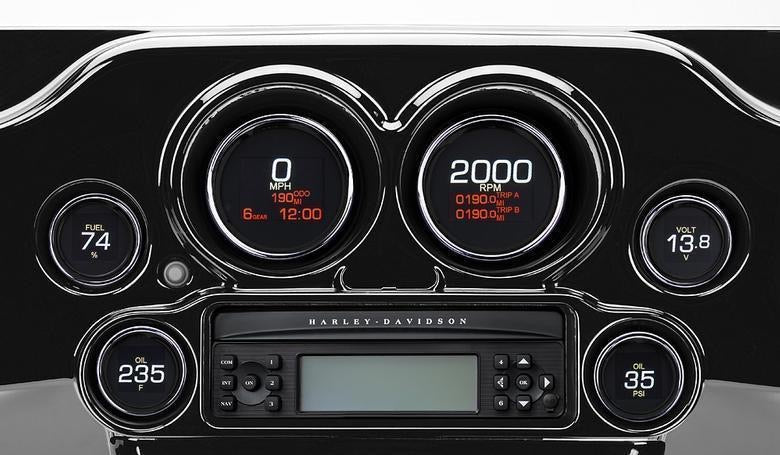 Dakota Digital Motorcycle Instrument DD-HD-TOUR-99-03-BK