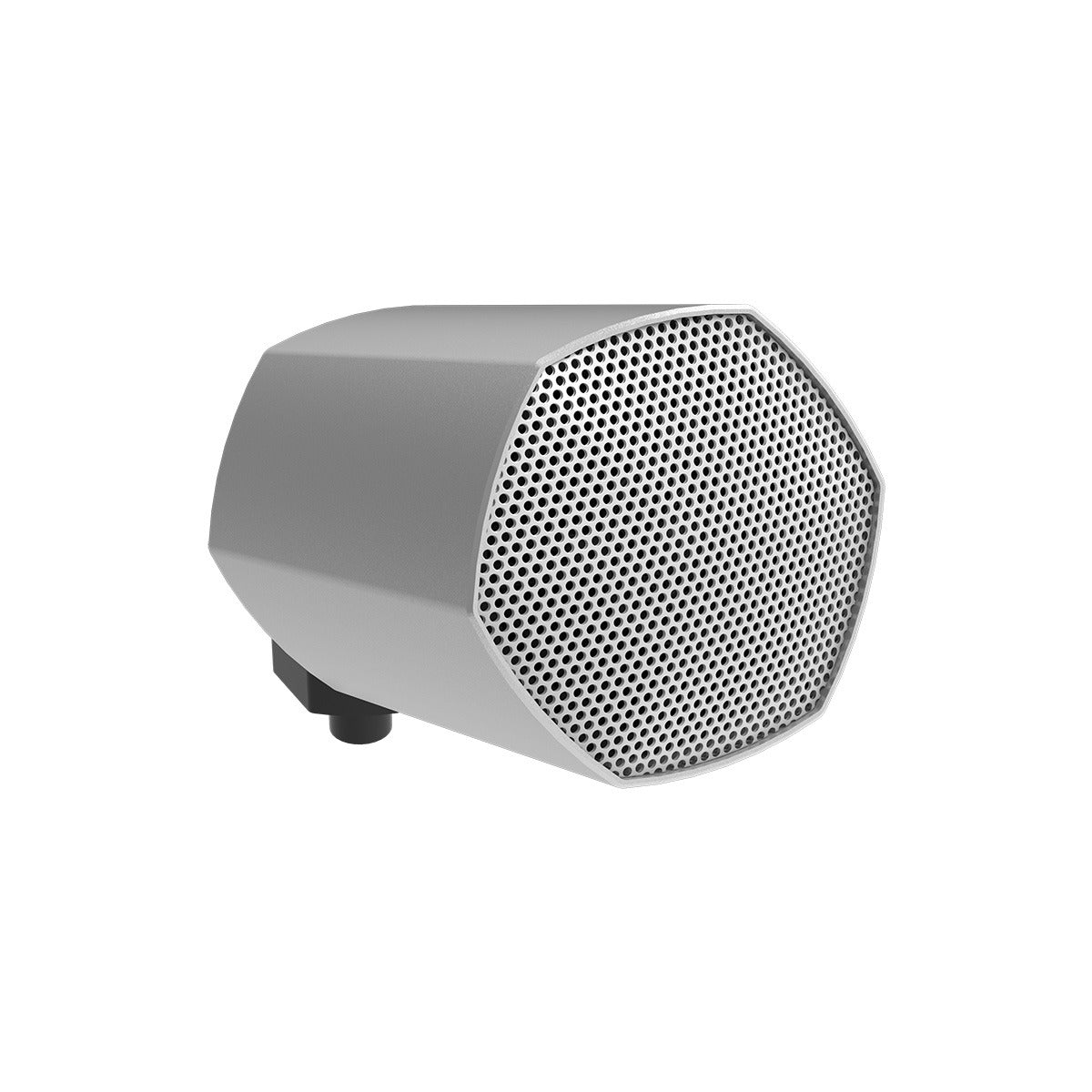 Hexagonal Landscape Sat Speaker 3.5in, No Mount, Silver