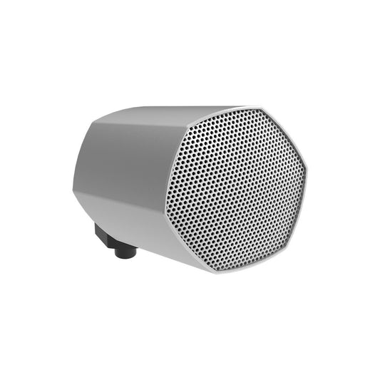 Hexagonal Landscape Sat Speaker 3.5in, No Mount, Silver