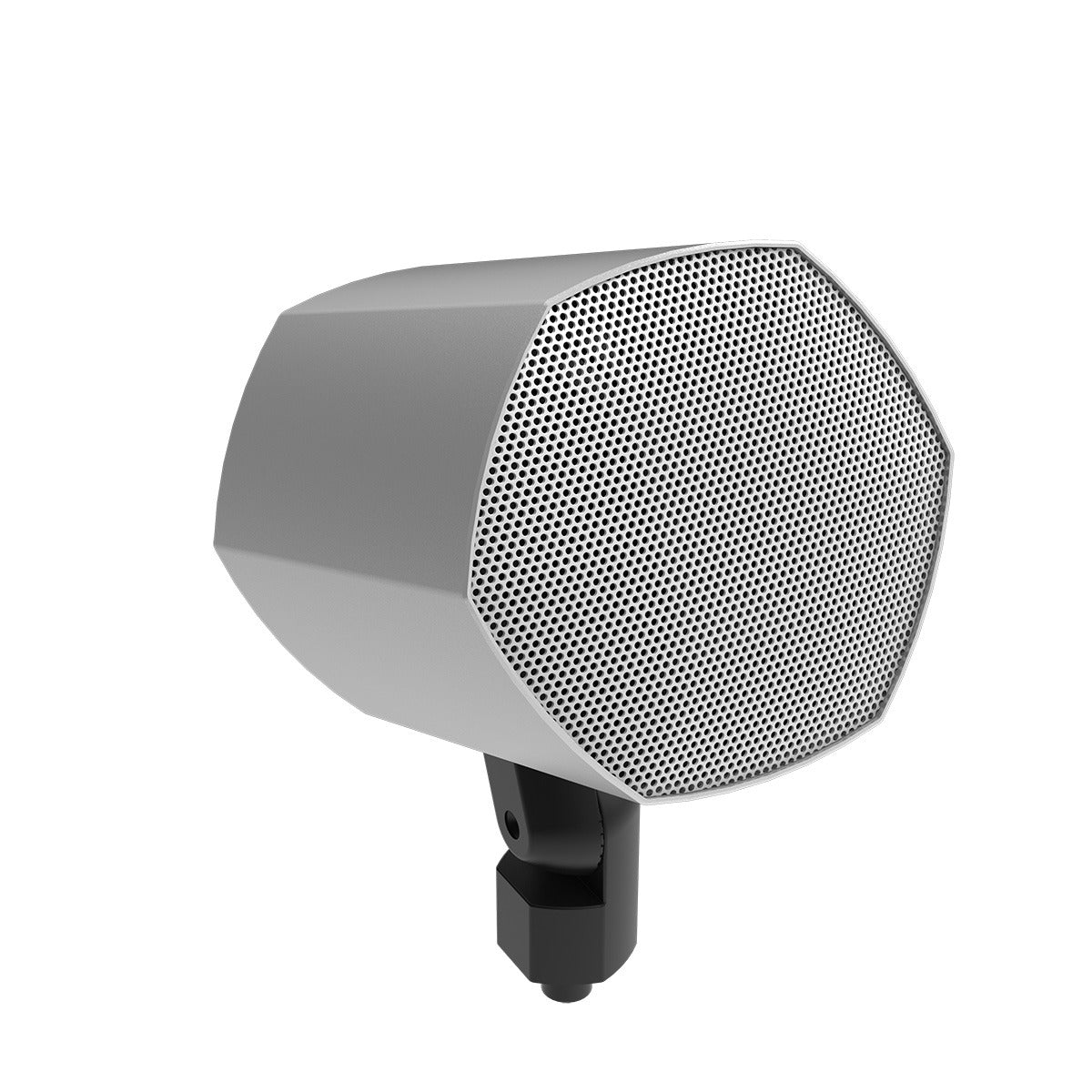 Hexagonal Landscape Sat Speaker 5.25in, No Mount, Silver