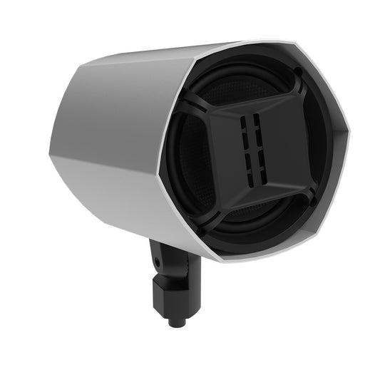 Hexagonal Landscape Sat Speaker 6.5in, No Mount, Silver
