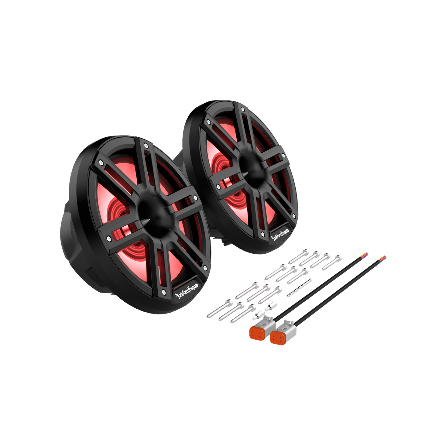 M2 8” Color Optix™ Marine 2-Way Horn Speakers (pr) - Black