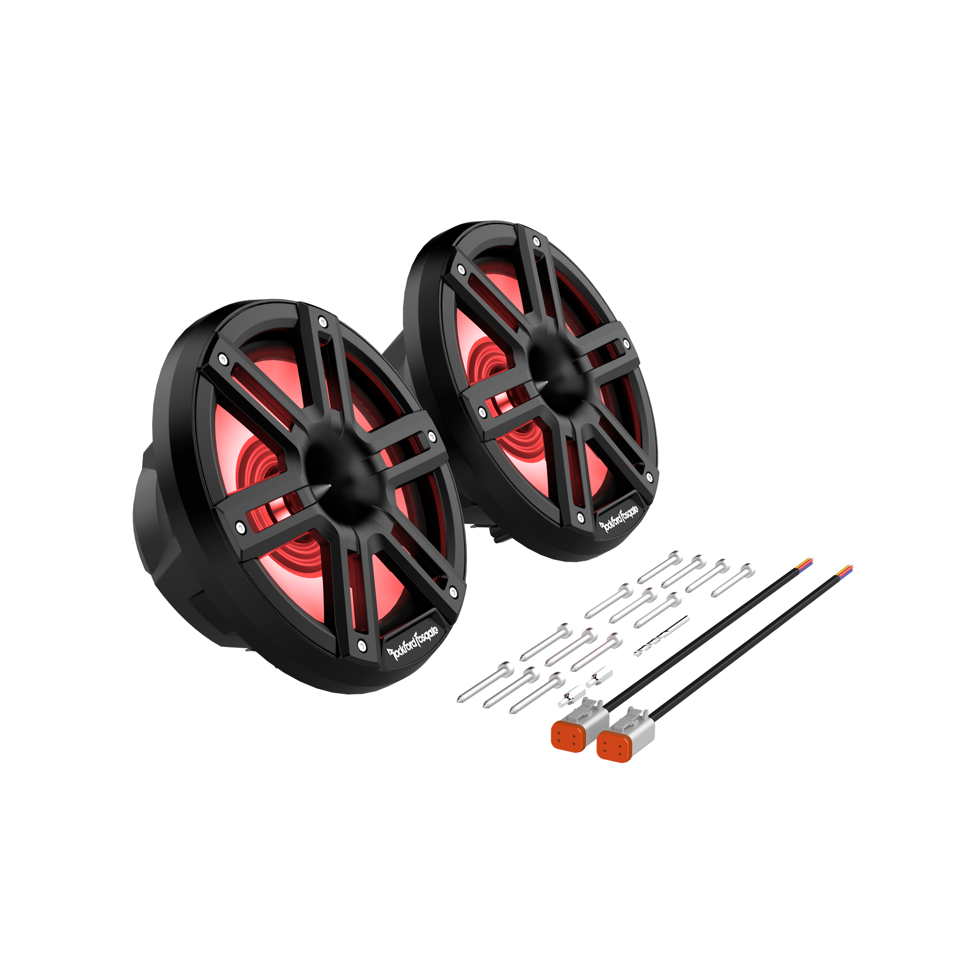 M2 8” Color Optix™ Marine 2-Way Horn Speakers (pr) - Black