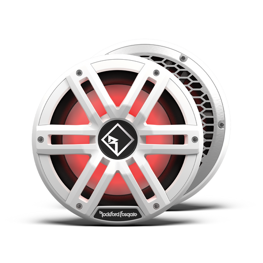 M2 10" DVC 2Ω Color Optix™ Infinite Baffle Marine Subwoofer: White Gen-2