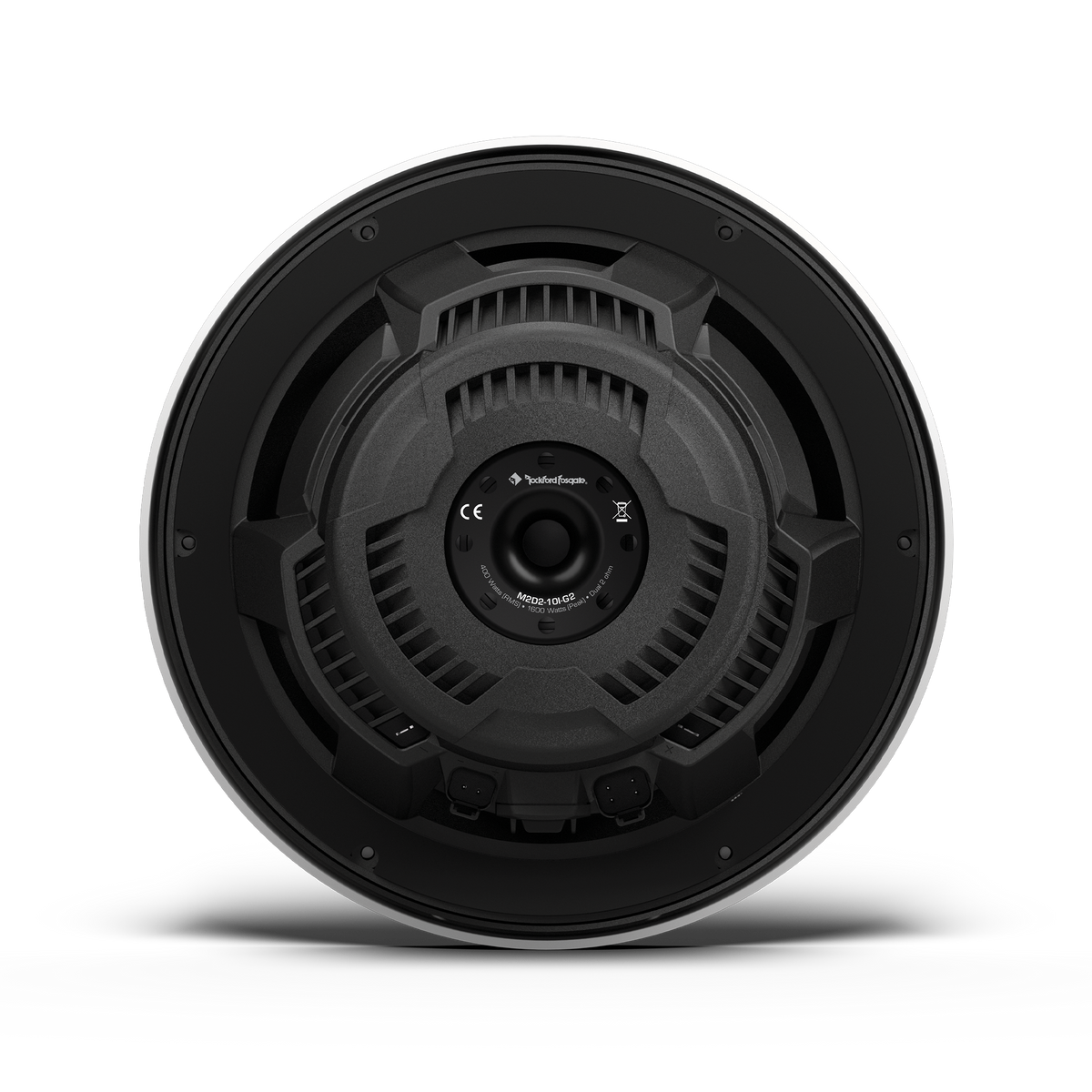 M2 10" DVC 2Ω Color Optix™ Infinite Baffle Marine Subwoofer: White Gen-2