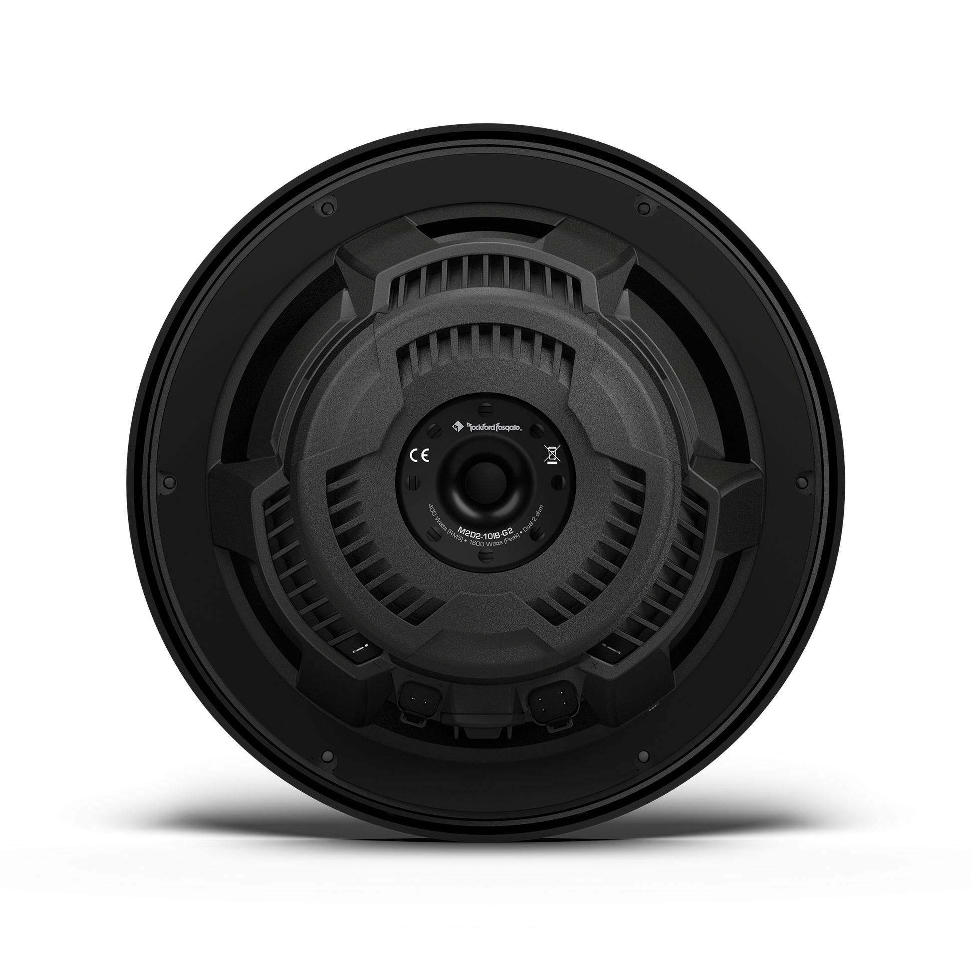M2 10" DVC 2Ω Color Optix™ Infinite Baffle Marine Subwoofer: Black Gen-2